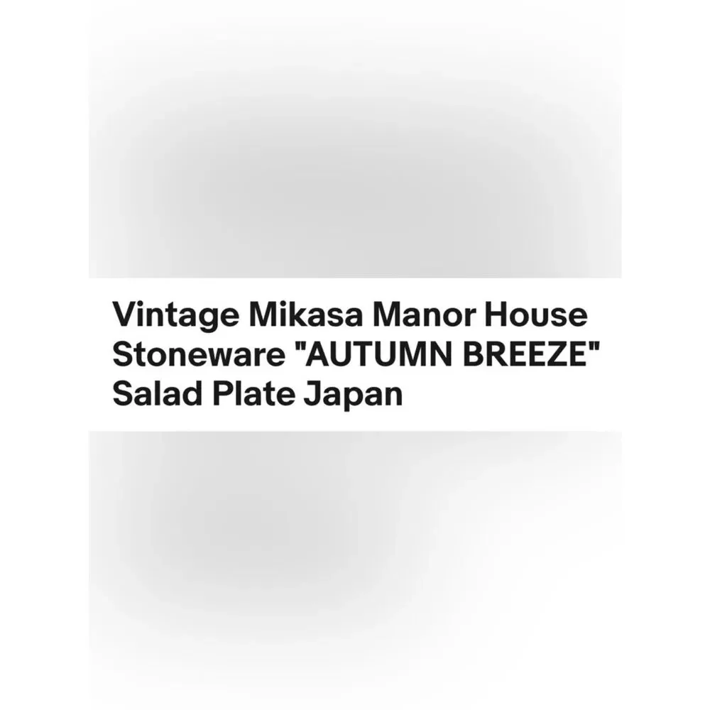 Mikasa Manor House Autumn Breeze Cream Brown Floral Scalloped 3 Dessert Plates